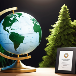 **Image Prompt 1 (Global Recognition & Opportunity):**
    A confident and professional landscape architect stands on a stylized globe, prominently holding an illuminated international certificate. Surrounding them are diverse and lush sustainable landscapes, subtly incorporating elements of famous global landmarks. The scene emphasizes professional credibility, access to international projects, and a competitive edge achieved through global recognition. The lighting is dynamic and aspirational.
